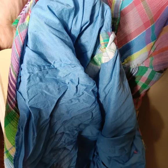 Ralph Lauren off shoulder,multi color plaid dress with pockets a size 6 - Picture 6 of 7